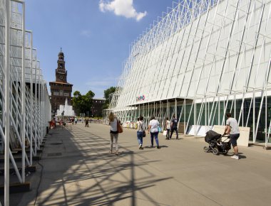 335 gün Expo 2015, largo cairoli, milan site bina