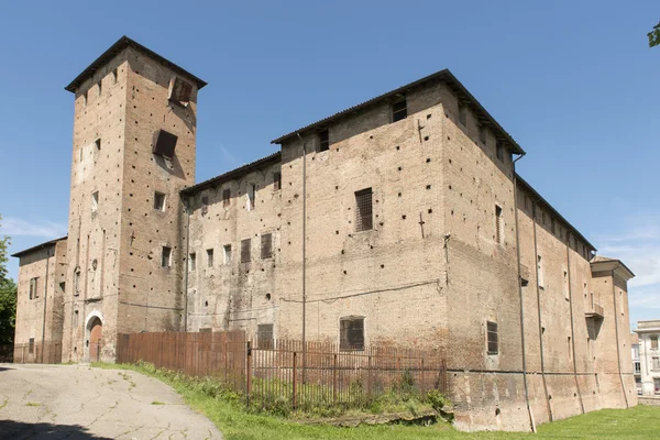 Visconteo castle view, voghera, italien — Stockfoto