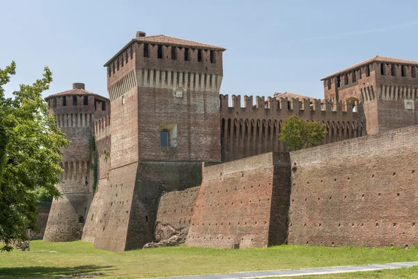 Castle view from south east, Soncino — Stock Photo, Image