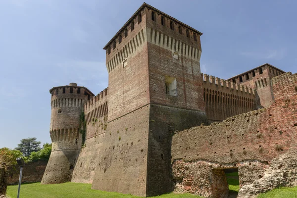 Castelo vista do fosso sul, Soncino — Fotografia de Stock