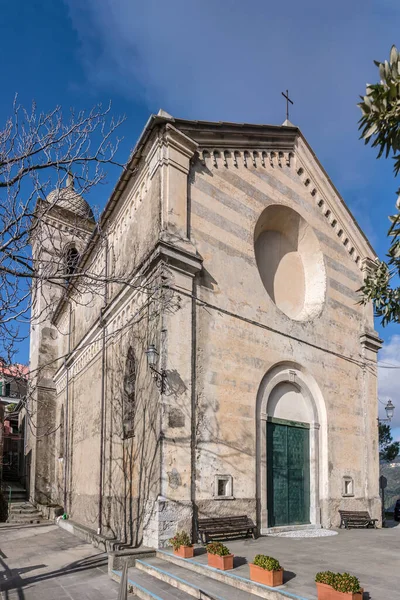 Storica Chiesa Della Madonna San Bernardino Girata Nuvolosa Luce Invernale — Foto Stock