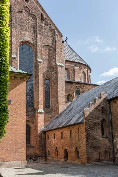 View Apse Side Medieval Domkirke Cathedral Church Shot Bright Light — 图库照片