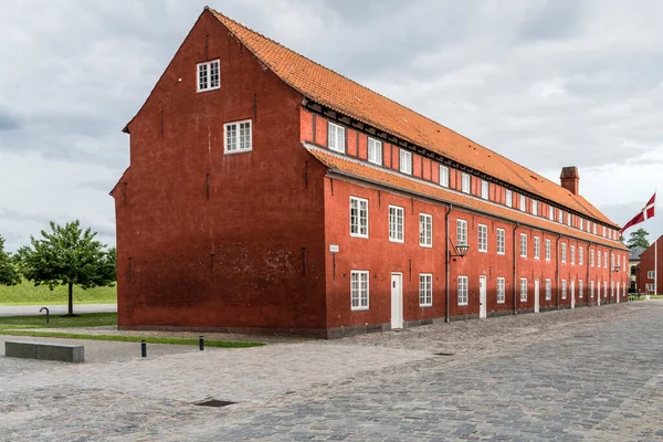 Cityscape Historical Military Building Kastellet Fortification Shot Bright Cloudy Light — 스톡 사진