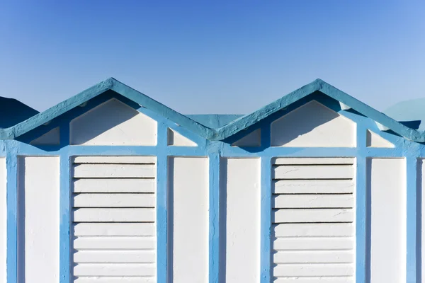 Cabana de praia em Rimini, Italia — Fotografia de Stock