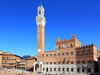 Siena, Toskana - piazza del campo. İtalya
