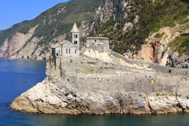 Porto venere san pietro Kilisesi, liguria, İtalya