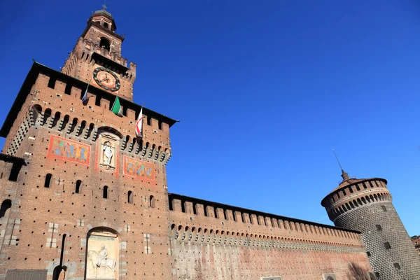 Castillo de Sforza en Milán, Italia — Foto de Stock