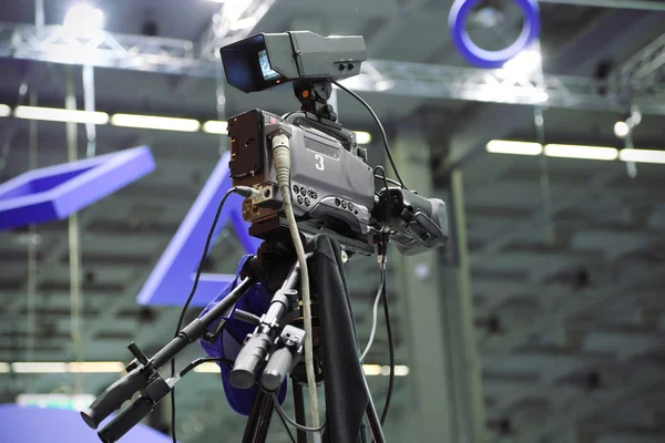 Videocamera in televison studio — Stock Photo, Image