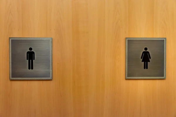 Frauen und Männer Toilettenschild — Stockfoto