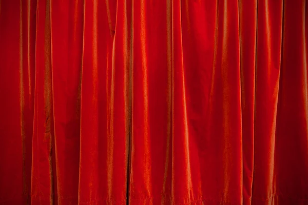 Red theater curtain background — Stock Photo, Image