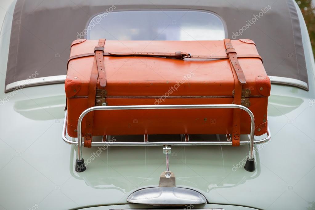 Back side luggage on classic car Stock Photo ilfede 22266171