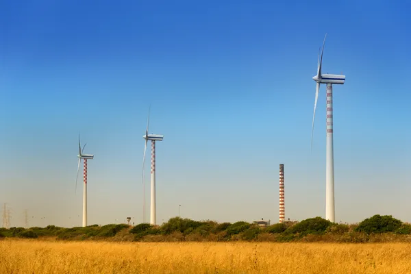 지속 가능한 풍력 발전 — 스톡 사진