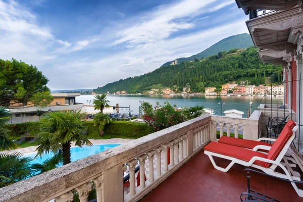Lago de Garda em Toscolano-Maderno, Itália — Fotografia de Stock