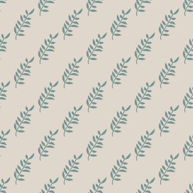 Gri arkaplanda soyut renk dalları olan kusursuz desen