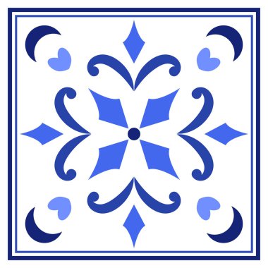 Azulejos Portekiz geleneksel süs taşı