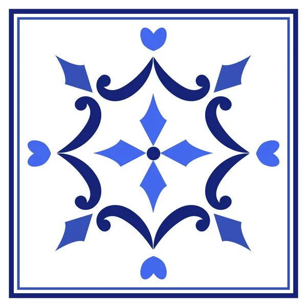 Азулехос португальская традиционная декоративная плитка — стоковый вектор
