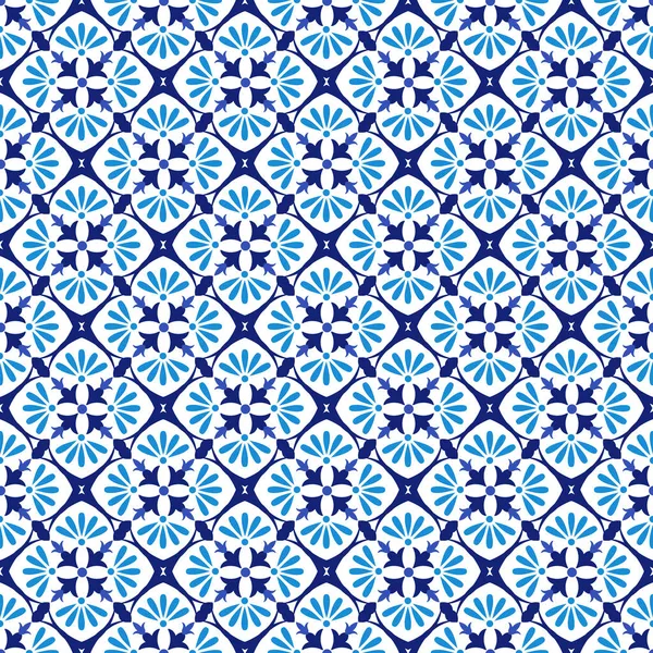 Azulejos portoghese tradizionale piastrelle ornamentali — Vettoriale Stock