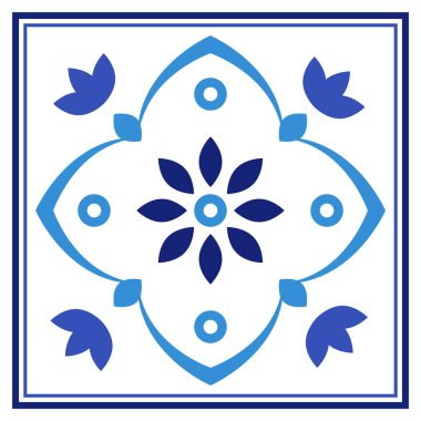 Azulejos Portekiz geleneksel süs taşı