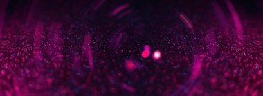 Karanlık fütüristik, parlak soyut arka plan, neon ışığı, lazer çizgileri, şekiller. Bulanık bokeh.