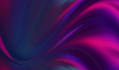 Ultraviyole neon ışıltılı karanlık soyut fütüristik arka plan. Lazer neon hatları, dalgalar. Kulüp partisi. 3d illüstrasyon