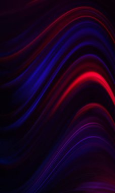 Ultraviyole neon ışıltılı karanlık soyut fütüristik arka plan. Lazer neon hatları, dalgalar. Kulüp partisi. 3d illüstrasyon