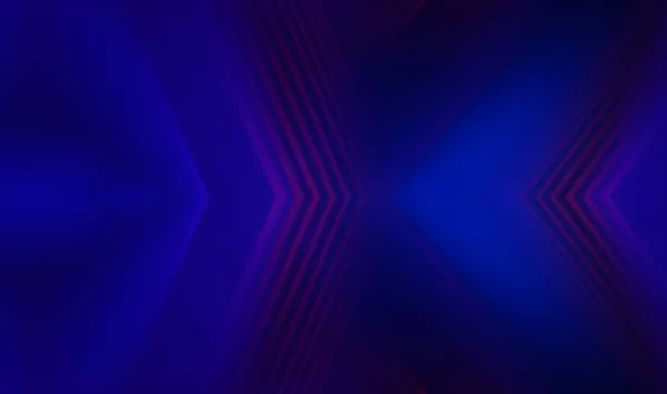 Donkere Abstracte Futuristische Achtergrond Met Ultraviolette Neon Gloed Laserneonlijnen Golven — Stockfoto
