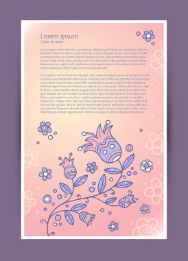 çiçekli güzel afiş