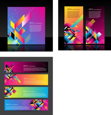 İş şablonu ile arka planda soyut nesneyi