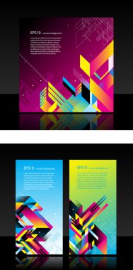 İş şablonu ile arka planda soyut nesneyi