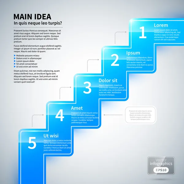 Moderní infografiky rozložení s různými možnostmi — Stockový vektor