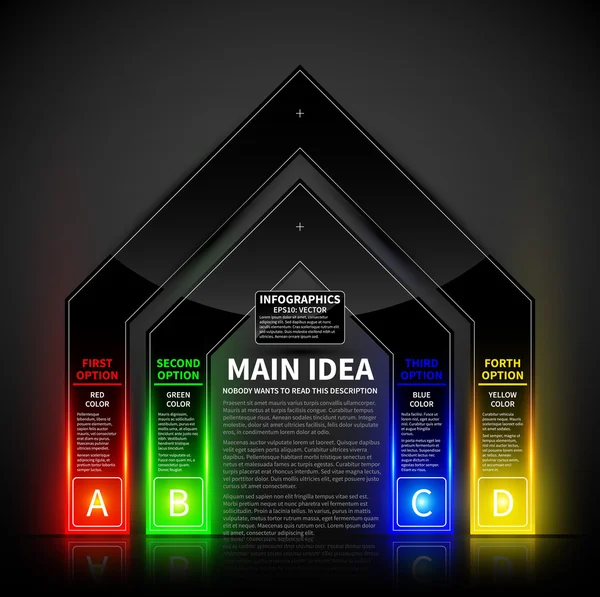 Modèle de conception coloré brillant — Image vectorielle