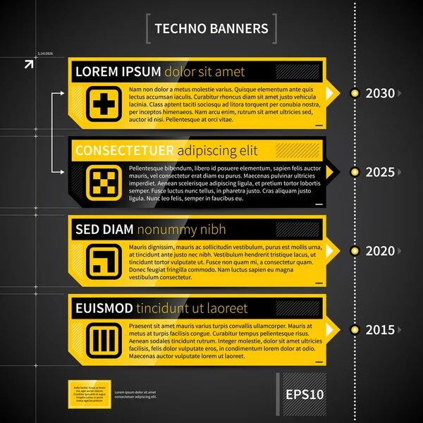 Arka plan techno tarzı — Stok Vektör