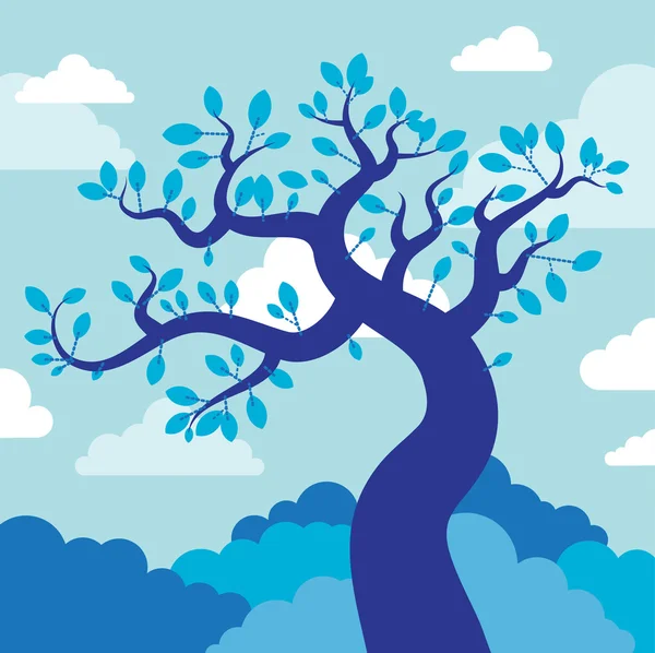 Hermoso árbol — Vector de stock