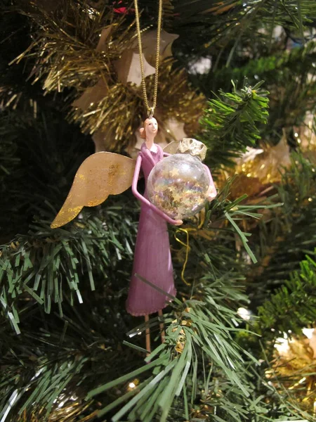 Christmas Tree Angel Decoration — Stockfoto