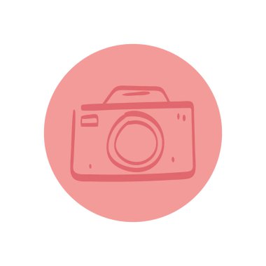 fotoğraf makinesi yuvarlak simgesi