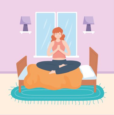 Kadın meditasyonu ve rahatlatıcı
