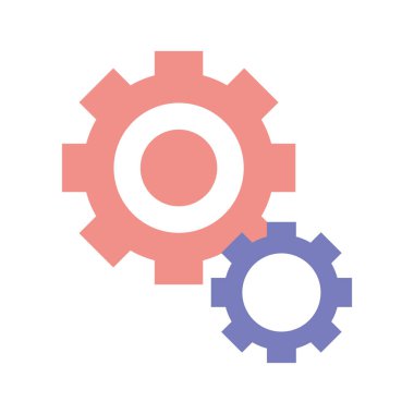 dişli dişli düz simge