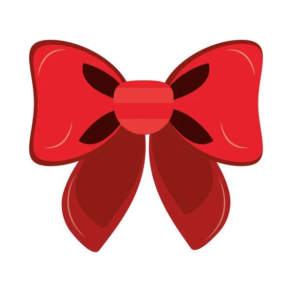 Rote Geschenkschleife — Stockvektor