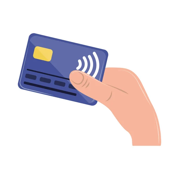 Kontaktloses NFC-Bezahlen — Stockvektor
