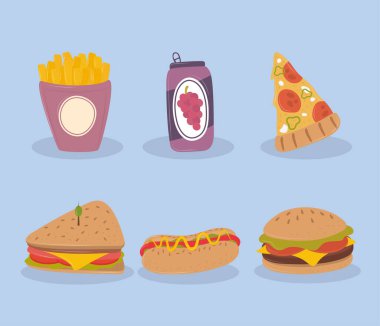 ikonlar yiyecek koleksiyonu yapıyor