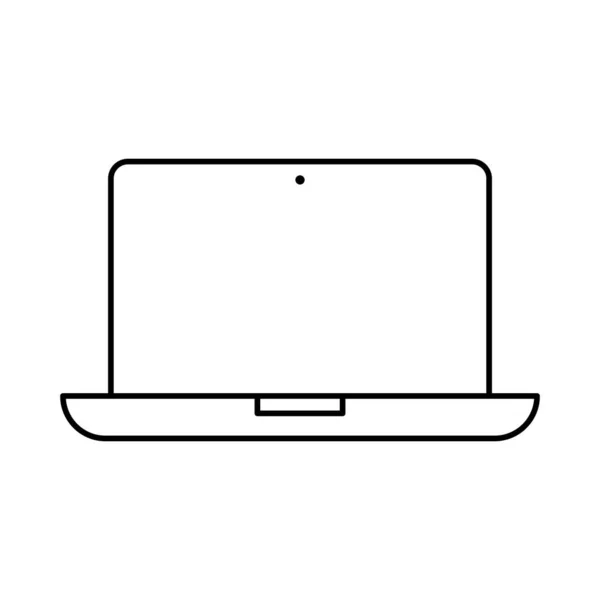 Laptop enhetsikonen — Stock vektor