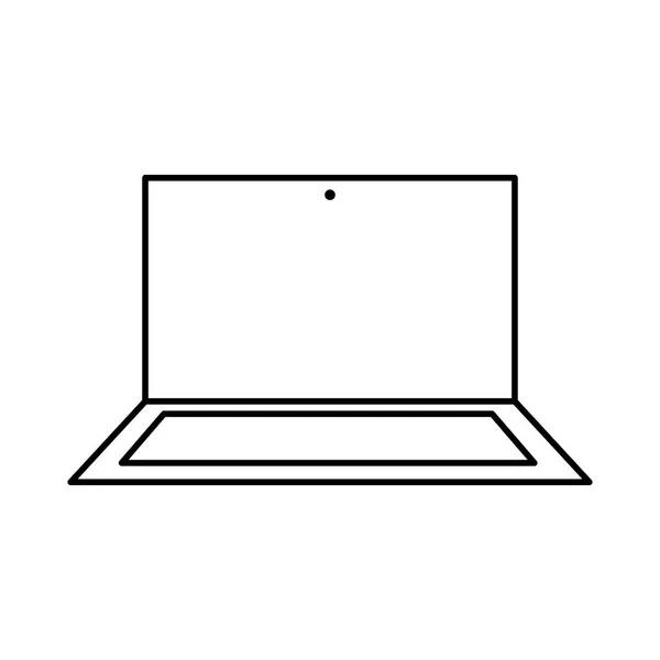 Laptop computer apparaat — Stockvector