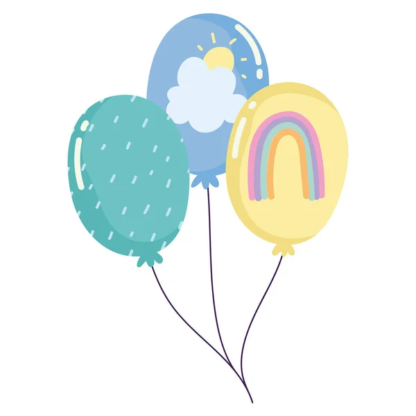Dekorativa ballonger dekoration — Stock vektor