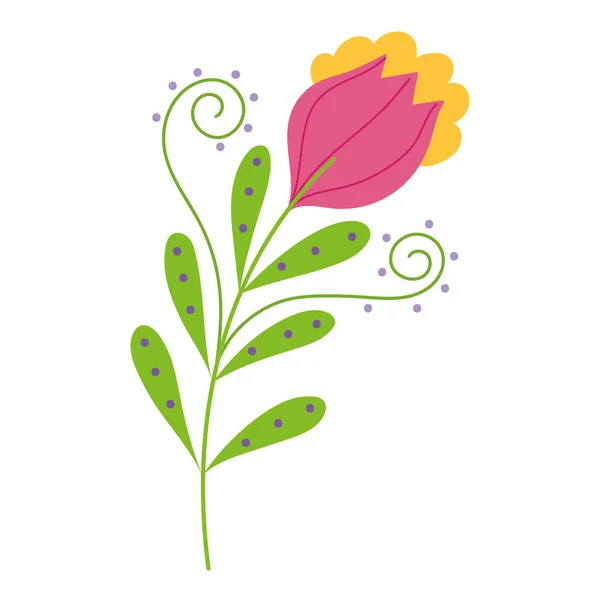 Květinová příroda dekorace — Stockový vektor