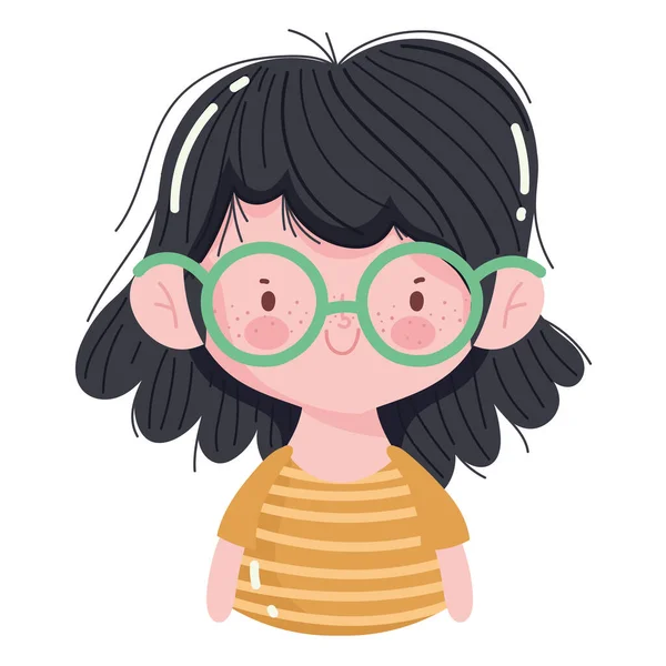 Dziewczynka w okularach — Wektor stockowy