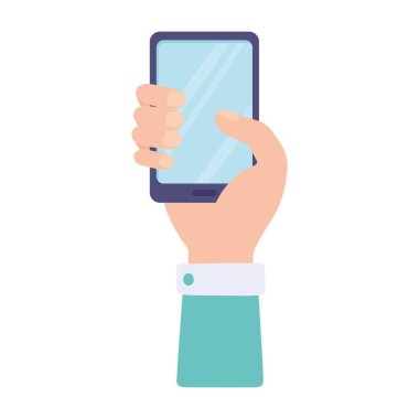 Akıllı telefonlu el.