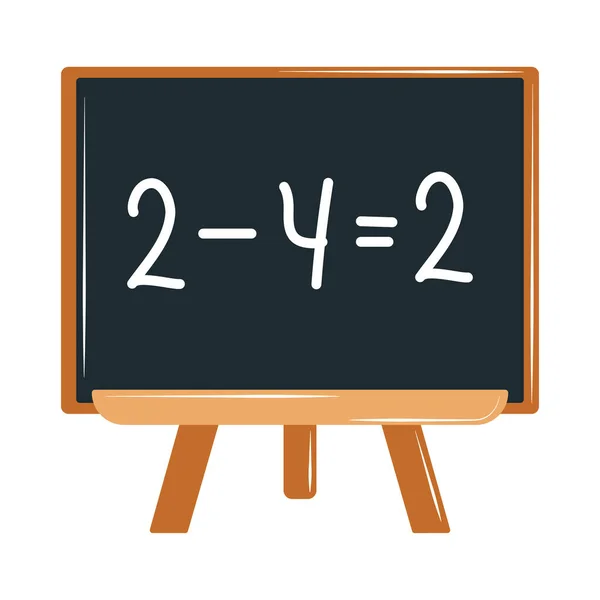 Školní výuka na tabuli — Stockový vektor
