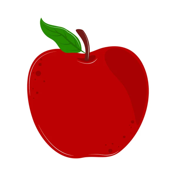 Красный плод яблока — стоковый вектор