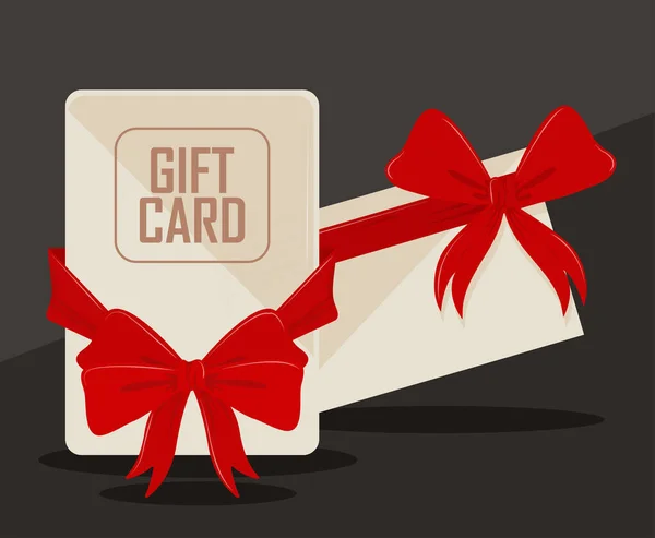 Tarjetas de regalo presentes — Vector de stock