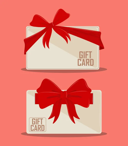 Vale de tarjetas de regalo — Vector de stock